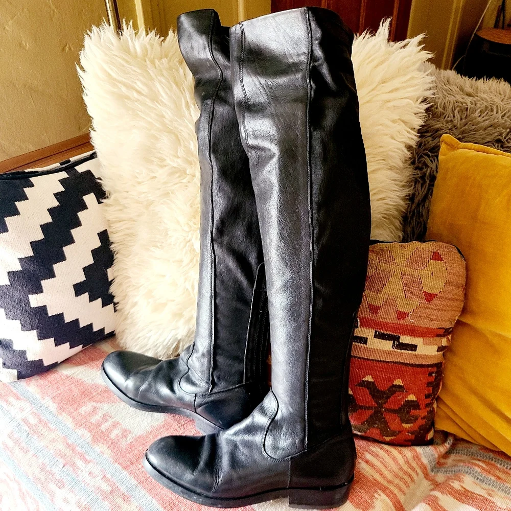Fiorentini + Baker Over the Knee Leather Boots 🔥